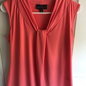 Dana Buchman, Coral, Sleeveless top